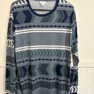 LuLaRoe Multicolored Geometric Pattern Shirt NWT